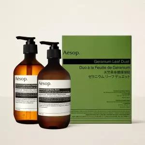 [이솝](타임스퀘어점패션관)[이솝 공식] 제라늄 리프 듀엣 (바디워시&바디로션)