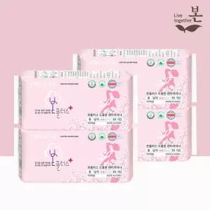 [유기농본]유기농 생리대 본플러스 롱팬티라이너 36P, 4팩