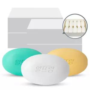 LG생활건강 알뜨랑 비누 130g 40개 그린 엘로우 화이트