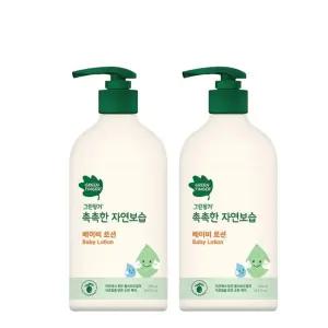 그린핑거 촉촉한 자연보습 베이비 대용량 아기로션 500ml 2개