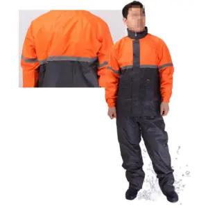 2색1개 제비표 남성우의 우비 상하의세트 남성 작업용 비옷 배달용 오토바이 택배기사