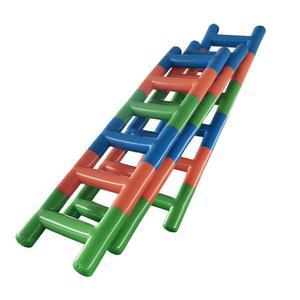 에어바운스 사다리 놀이터 풍선 구름 손잡이 삼각사다리 물놀이 풍선게임 3인용 수영장