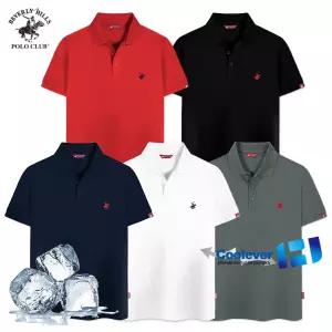 비버리힐즈폴로클럽 남여공용 기능성 쿨에버 스판 반팔 카라 티셔츠