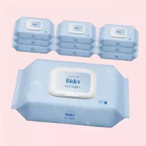 순수데이 80매10팩 대용량 비데티슈 비데물티슈 저자극 잘녹는 화장실용 두꺼운 리뉴얼 즐거운집 4529209