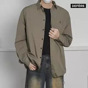 드페르 남성 오버핏 긴팔 셔츠 100% 코튼(남여공용)자체생산