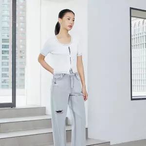 [롯데백화점]에고이스트 [CAPSULE LINE] 리본 여밈 라운드넥 가디건 ER3KG760