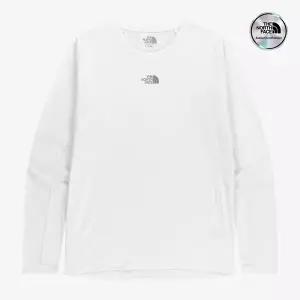 [노스페이스] [노스페이스 공식] NT7TR55K 화이트라벨 스텝업 긴팔 라운드티 WHITE