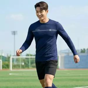 모렉스 남성 여름 쿨 에어 라운드 긴팔 티셔츠 스판 냉감 등산 운동 작업복 아웃도어 스포츠 459