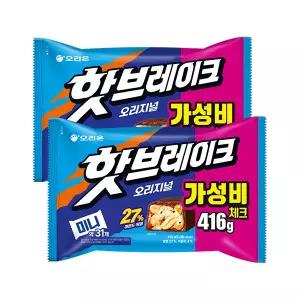 오리온 핫브레이크 오리지널 미니 416g, 2개