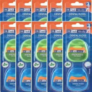 닥터후레쉬 덴탈 프로스 민트&왁스치실2P(10개 발송)