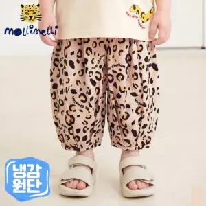 [몰리멜리] 호피리플엠보볼륨고쟁이팬츠