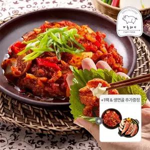 하늘돼지 국내산 매콤양념 오돌뼈 300gX3팩 불맛가득 간편한조리 야식
