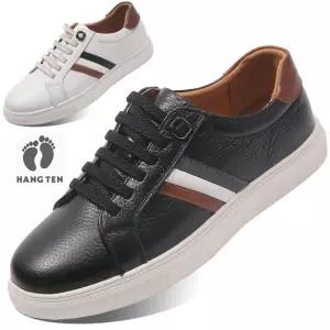 남자 소가죽 고무밴딩 스니커즈 단화 운동화 남성 캐주얼 정장 신발 JD056