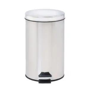 [모두쇼핑]해피플러스 페달 휴지통 8L 스텐페달 페달휴지통 폐달휴지통 자동휴지통