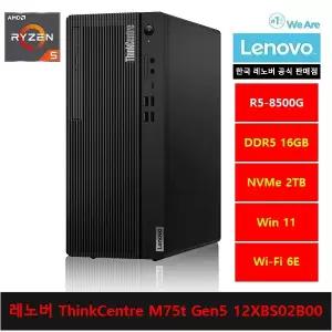 레노버 데스크탑 ThinkCentre M75t Gen5 12XBS02B00 R5-8500G/16gb/2tb/Win11 Home - ps