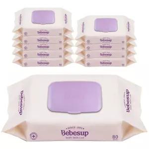 베베숲 트러스트 캡형 물티슈 80매 x 10개입