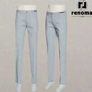 [롯데백화점]레노마 SS 봄여름 라이트블루 링클프리 쿨 소재 사방스판 팬츠 슬랙스 RQPFCP54AJD