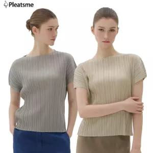 [내일도착/단독][플리츠미] 플리츠 캡소매 블라우스