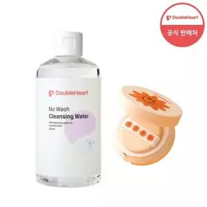 더블하트 베이비 스킨케어 노워시 클랜징워터 300ml + 쿨링 선팩트 13ml 6m+)