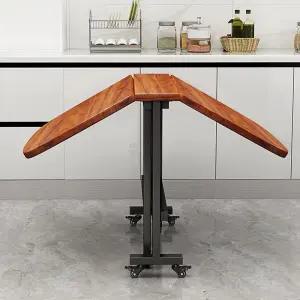 접이식 테이블 책상 다이닝 공간활용 라운드식탁 원형 반달 탁자 다기능 이동식 폴딩 반타원