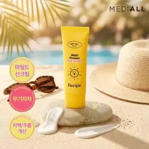 메디올 장벽케어 선크림 50g 1개 SPF50+ PA++++ 무기자차 마일드선크림 미백 주름개선