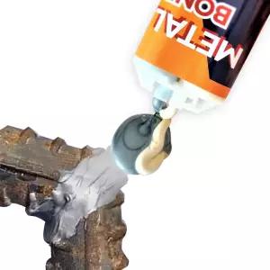 METAL BOND 몽킷 강력 에폭시 접착제 금속 철 알루미늄 플라스틱 목재 타일 만능 초강력 본드