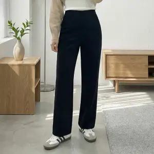 봄 간절기 여성 사방스판 일자핏 기본 팬츠