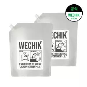 위칙 9중효소 EM Plus 세탁세제 리필 1.2L 2개