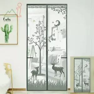 돈스텔 그레이 사슴 모기장 100X200 현관문방충망 중문방충망 현관자석방충망