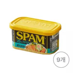CJ 스팸 25%라이트 200g x 9개