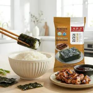 수협 서천김 데리야끼맛 와사비맛 기본 도시락김 4g 12봉