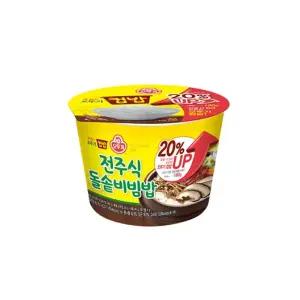 오뚜기 전주식돌솥비빔밥 12개 컵밥 비빔 간편식 즉석 간편조리식품 덮밥
