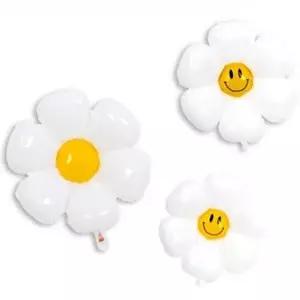 데이지 스마일 꽃 풍선 15P