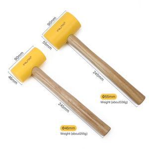 조립용 고무 망치WUTA 1PC 다기능 가죽 망치 고무 DIY 스탬핑 펀칭을위한 목공 도구 46mm