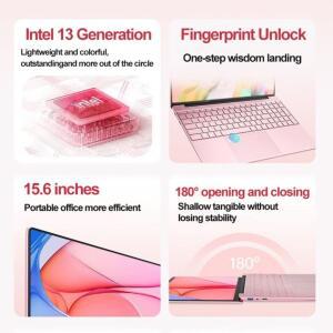 제조업체의 핑크색 15.6인치 N95 11세대 4코어 4스레드 16G DDR4 32GB 윈도우 컴퓨터 학생 교육용 노트북