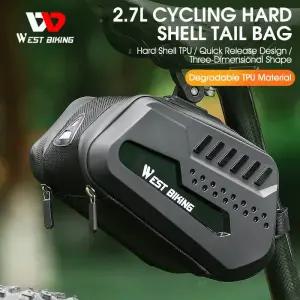 자전거 안장 짐받이 가방 배달 캐링백 WEST BIKING-최고 품질의 방수 MTB 도로 좌석 아래 대용량 사이클링