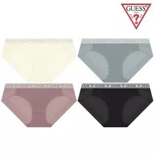 [롯데백화점]게스 [선물포장] 샤이니 로고밴딩 여성팬티 4종 택1 OCWBP191