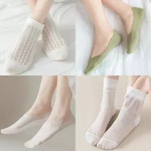 [20종 택1] 페이크삭스 시스루 덧신 레이스 중목 얇은 삭스 모음