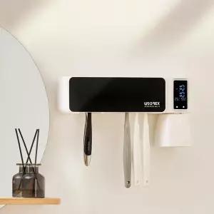유토렉스 UV-C살균히팅건조 온습도계 벽걸이 가정용 무선칫솔살균기