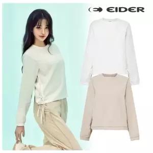 [롯데백화점]아이더 아이더 (택가99,000원) 여성 여름 시어 긴팔 우븐 MTM 티셔츠 DWM25264