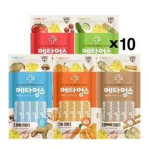 메타멍스 75g(15gX5개) X10 애견츄르 짜먹는 영양간식