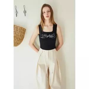 [롯데백화점]에고이스트 [BL] 스칼럽 레터링 인타샤 나시 ES2OKV02