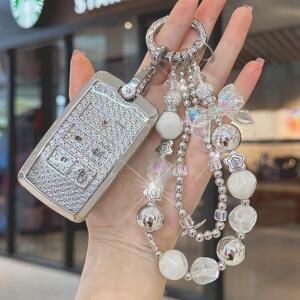 랜드로버 레인지로버 스포츠 이보크 벨라 디스커버리 5 스마트 리모컨 자동차 키 케이스 커버 키체인용 화