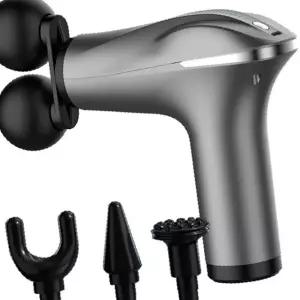 미니 마사지건 근막이완 듀얼 마사지기 4종헤드 종아리 어깨 진동 안마기 C타입충전 어버이날 어르신 부모