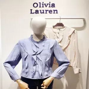 [올리비아로렌]여성 훌 러플 포인트 긴팔 블라우스 vocnl5s2136 ECJ