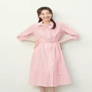 [피에이티/ PAT] 26 S/S 신상 여성 린넨혼방 스트라이프 원피스 CM-42801