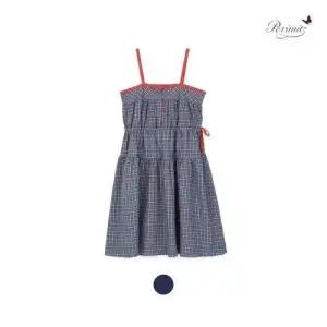 [레노마키즈]페리미츠  여아 배색 체크끈 원피스 유아 여름원피스 P2621O650_11