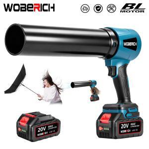 WOBERICH 브러시리스 bldc 전기 터보 블로워 제트 팬 400M/S 휴대용 낙엽 먼지 도구 마키타 호환 18V 배터