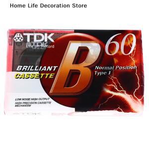 1개 표준 카세트 블랭크 테이프 플레이어 빈 60분 자기 오디오 녹음용 호환 음성 음악 고