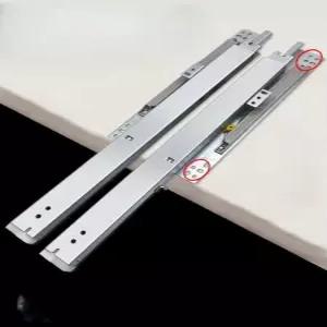 서랍 언더레일 슬라이드 10인치 2개 레일 25cm 3단 가구 고하중 댐핑 고중량 댐퍼